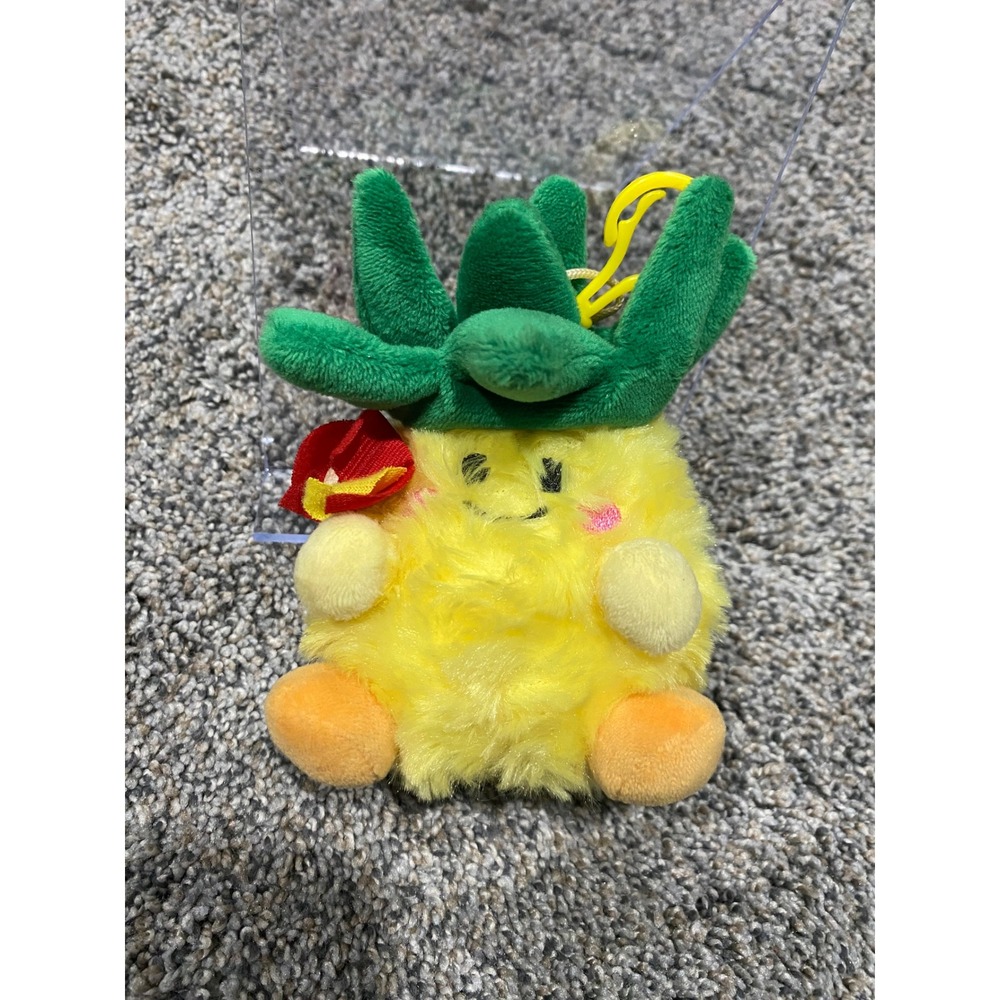 Specialty Import Cheeky Pineapple Keyring Unisex Small Yellow Good Plush Clip
